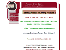 Tablet Screenshot of forreststeel.com